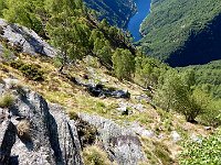 Il sentiero parte circa al centro della foto  DSCN8355