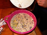 DSCN9677  Il piatto principale: lonza con funghi (anzi ordine inverso)