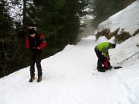 Per la prima volta troviamo la strada forestale battuta dal gatto delle nevi  IMG 0295
