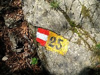 Ora prendiamo il sentiero 25, che scende verso il torrente  IMG 0989