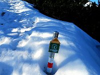 Inizio cresta, lato N neve e ghiaccio, lato S pulito. Siamo sul percorso dello Scenic-Trail  IMG 2669