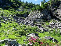 Il sentiero sempre ben bollato risale a sinistra  IMG 2065