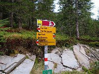 Bivio sulla sterrata, seguiamo per Pass di Passit  IMG 8928