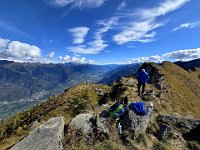 La dorsale che sale verso il confine bergamasco  20241011 115419