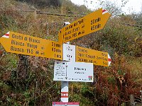 Si sale sulla strada per pochi minuti, ed inizia il sentiero. Alpe Compiett è data a 2:40  IMG 6169