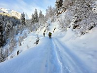 La traccia si ferma a Rutan, noi proseguiamo su neve fresca verso Ce di Fuori  20250126 094225
