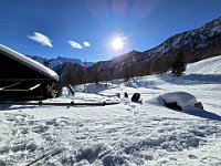 Sosta per calzare le ciaspole  20250216 094016