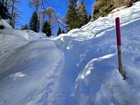 La bella e ripida salita verso la capanna  20250216 102037