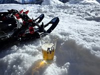 La capanna oggi è gestita ed è riservata, ma si sta benissimo al sole all'esterno  20250216 114121