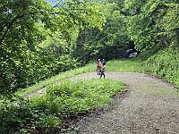 La strada, chiusa al traffico, per Nesolio  20250521 063947