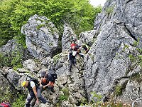 Per salire il Monte Ocone cima N si deve scalare un bel passaggio roccioso (passaggi di II)  20250521 094929