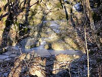 Nella parte alta il ruscello è completamente gelato  20260107 093009